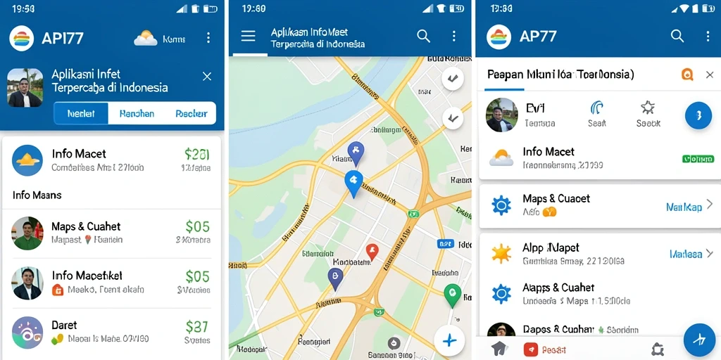 Tampilan antarmuka aplikasi Info Macet yang sederhana dan informatif.