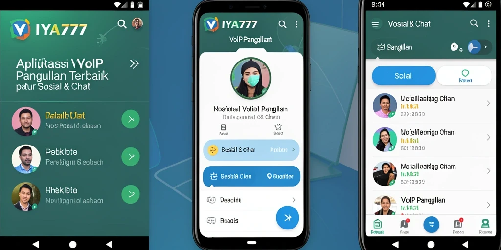 Antarmuka IYA777 menampilkan fungsi VoIP Panggilan yang intuitif.